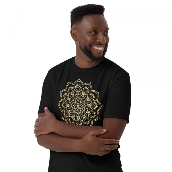 Short-Sleeve Unisex T-Shirt Gold Mandala - Image 2