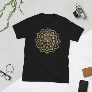 Short-Sleeve Unisex T-Shirt Gold Mandala