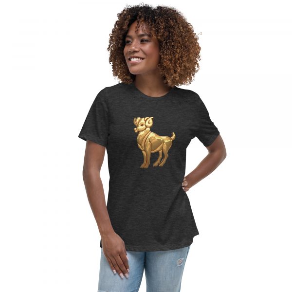 Women's Relaxed T-Shirt: Aries - Image 4