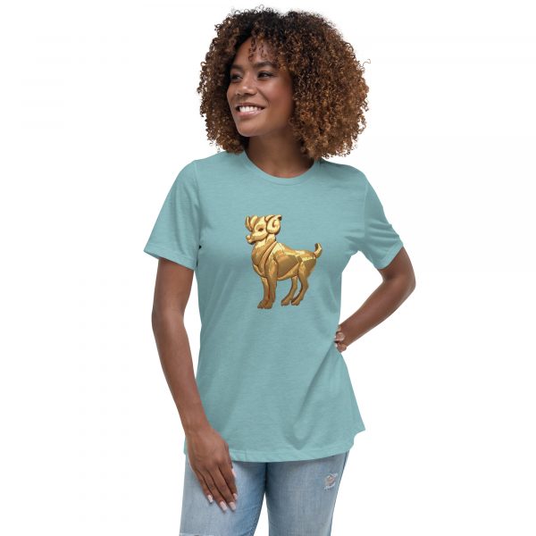 Women's Relaxed T-Shirt: Aries - Image 9