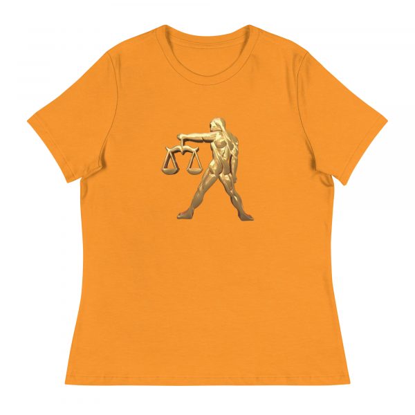 Women's Relaxed T-Shirt: Libra - Image 25
