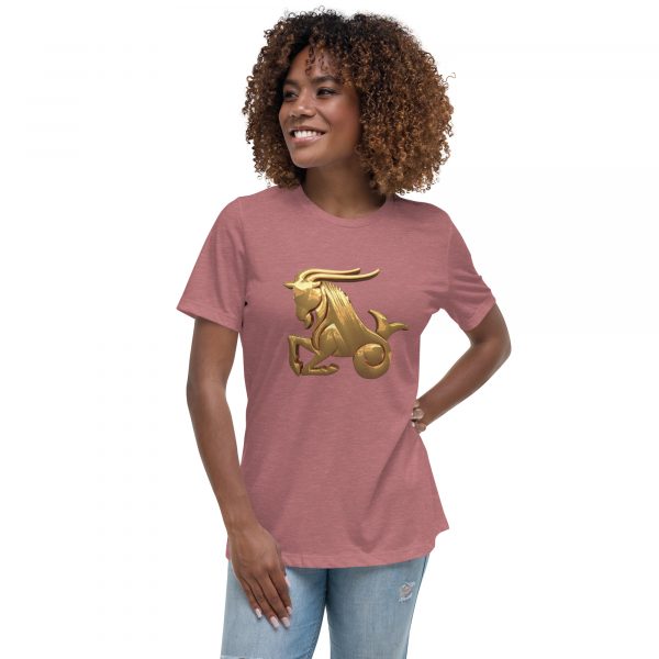 Women's Relaxed T-Shirt: Capricorn - Image 8