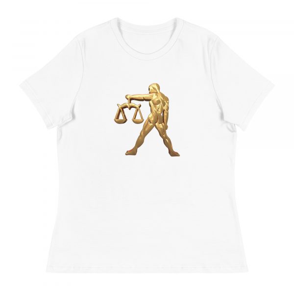 Women's Relaxed T-Shirt: Libra - Image 32